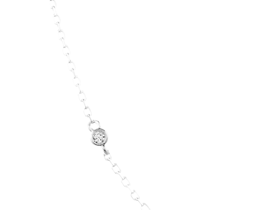 PETITE STERLING SILVER EVIL EYE NECKLACE