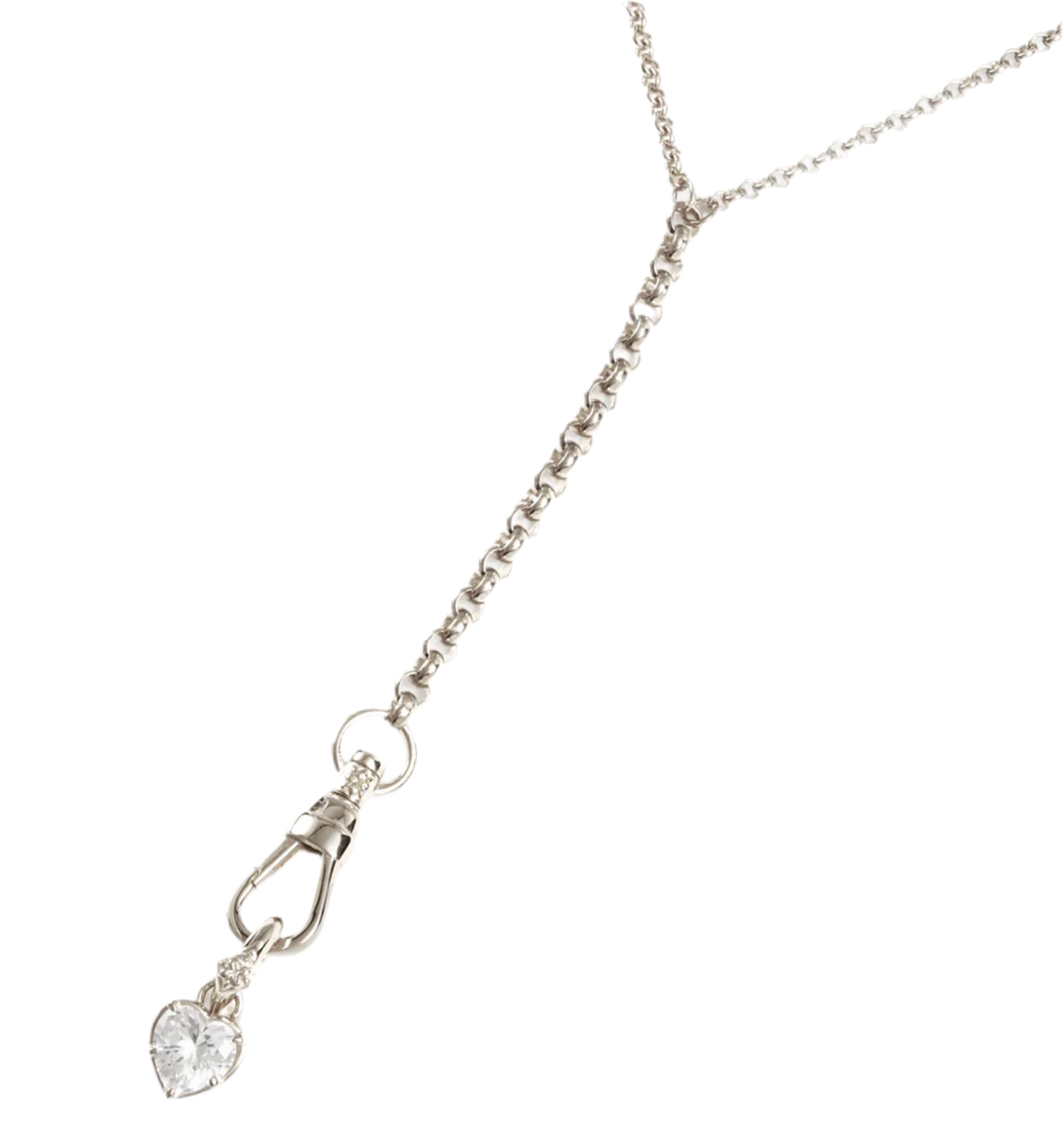 RADIANT HEART ANNEX LINK PENDANT - SILVER