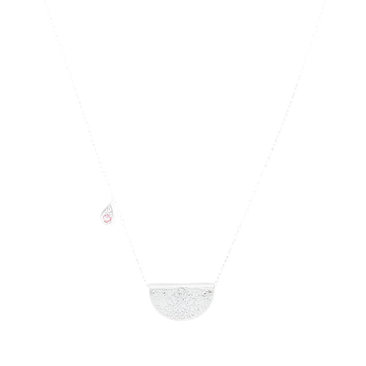 SILVER LOTUS BIRTHSTONE NECKLACE - OCTOBER