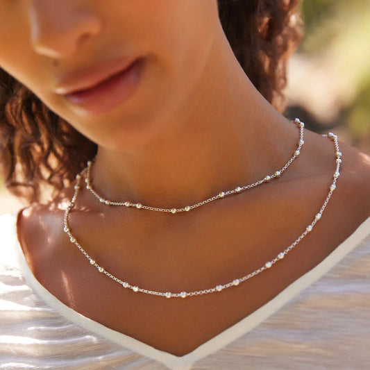 MATTINA NECKLACE 60CM - STERLING SILVER