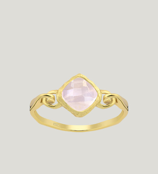 FIDGET ROSE QUARTZ RING