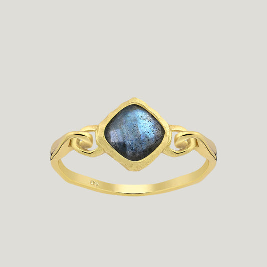 FIDGET LABRADORITE RING