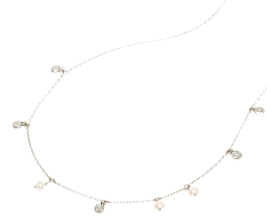 ENDLESS GRACE PEARL CHOKER - STERLING SILVER