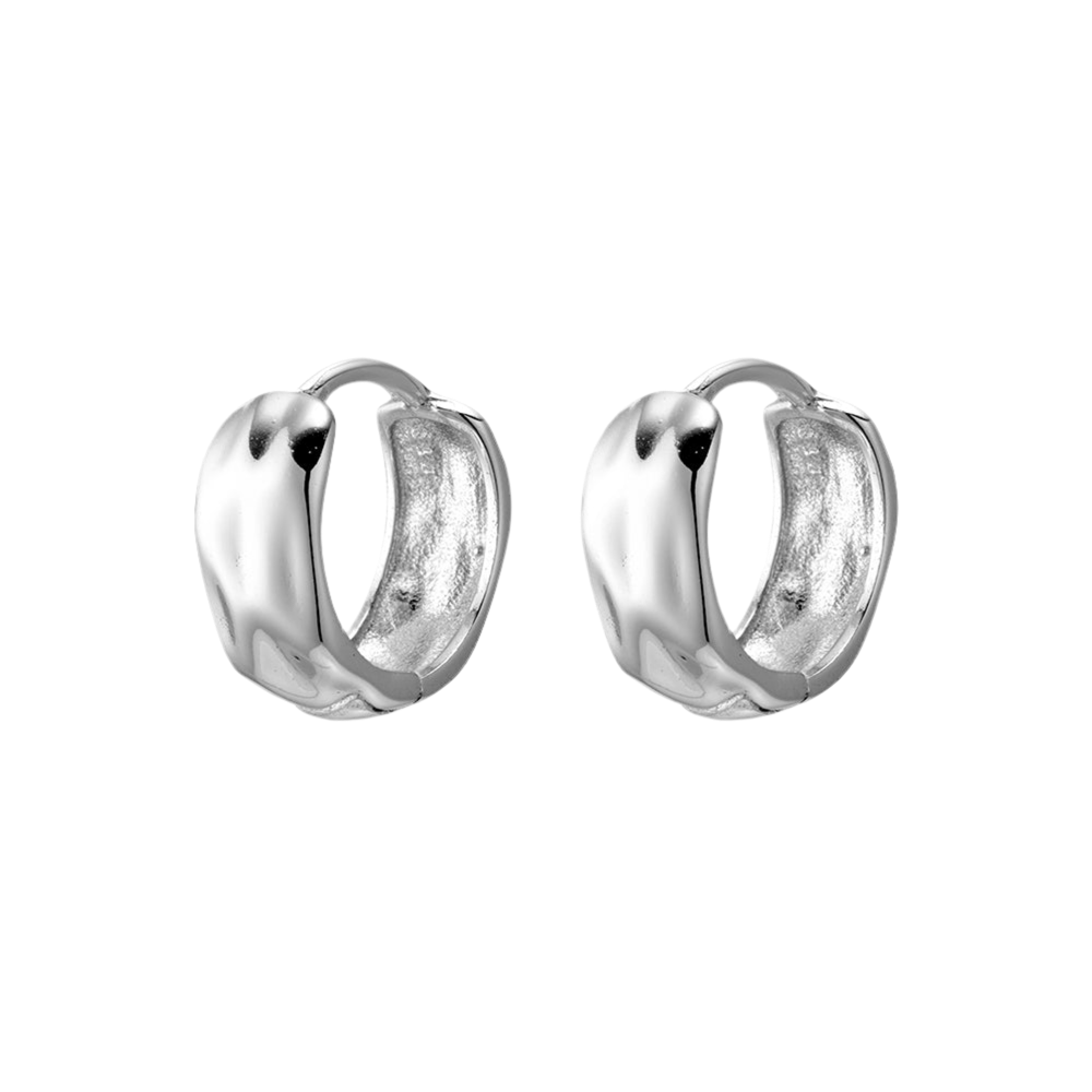 SILVER HAMMERED THICK HUGGIES