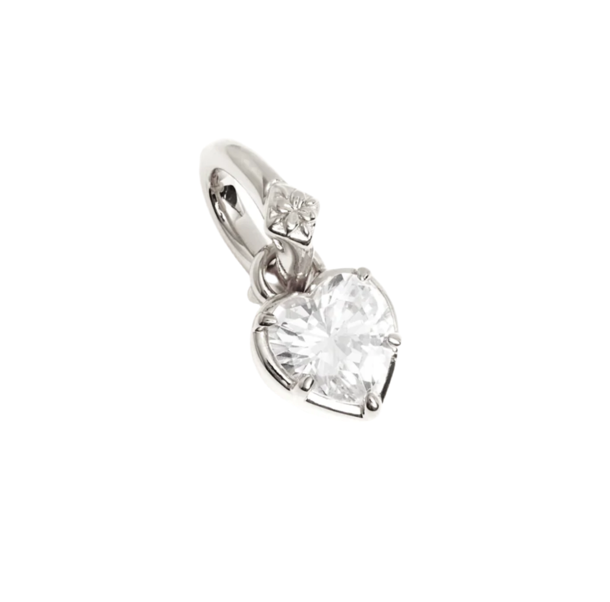 RADIANT HEART ANNEX LINK PENDANT - SILVER