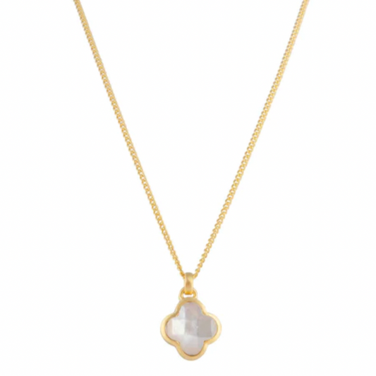 MOTHER OF PEARL NECKLACE - GOLD