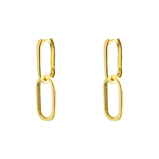 GOLD INTERLOCKED PAPER CLIP HUGGIES