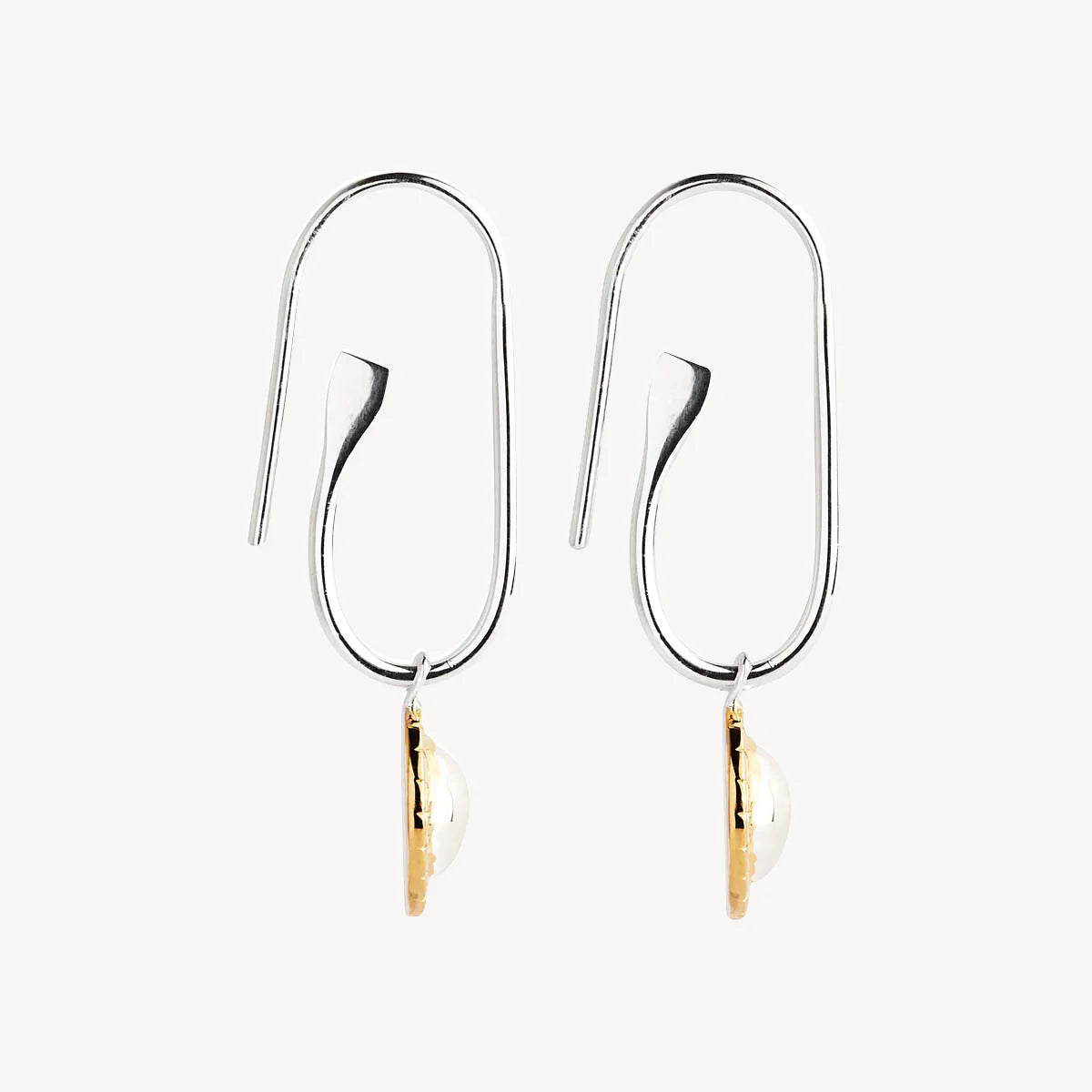 TUTU EARRINGS (STERLING SILVER AND YELLOW GOLD PLATED)