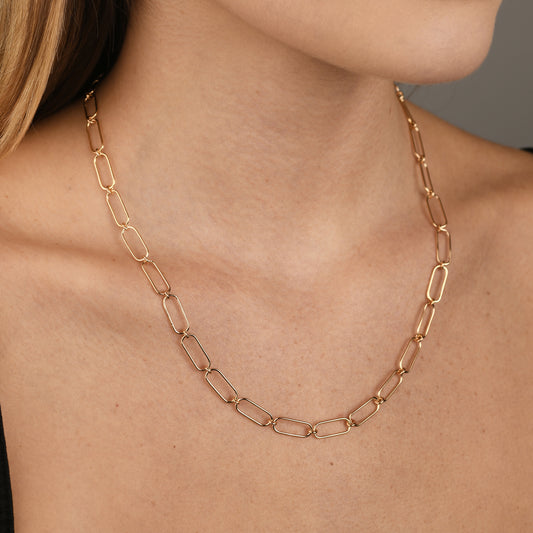 OPEN CLIP CHAIN NECKLACE
