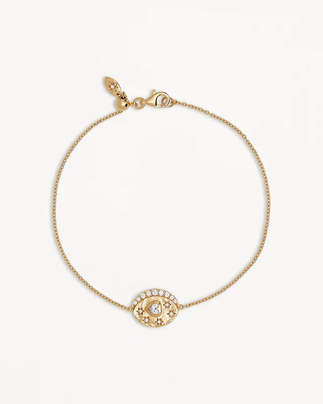 18k Gold Vermeil Love You to the Moon and Back Bracelet
