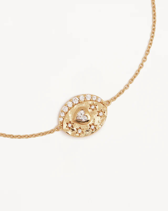 18k Gold Vermeil Love You to the Moon and Back Bracelet