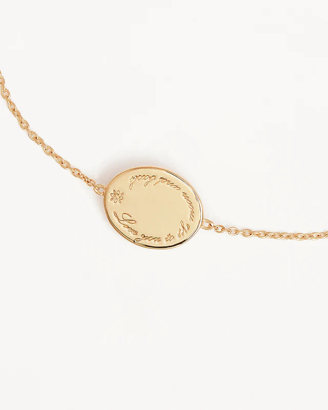 18k Gold Vermeil Love You to the Moon and Back Bracelet