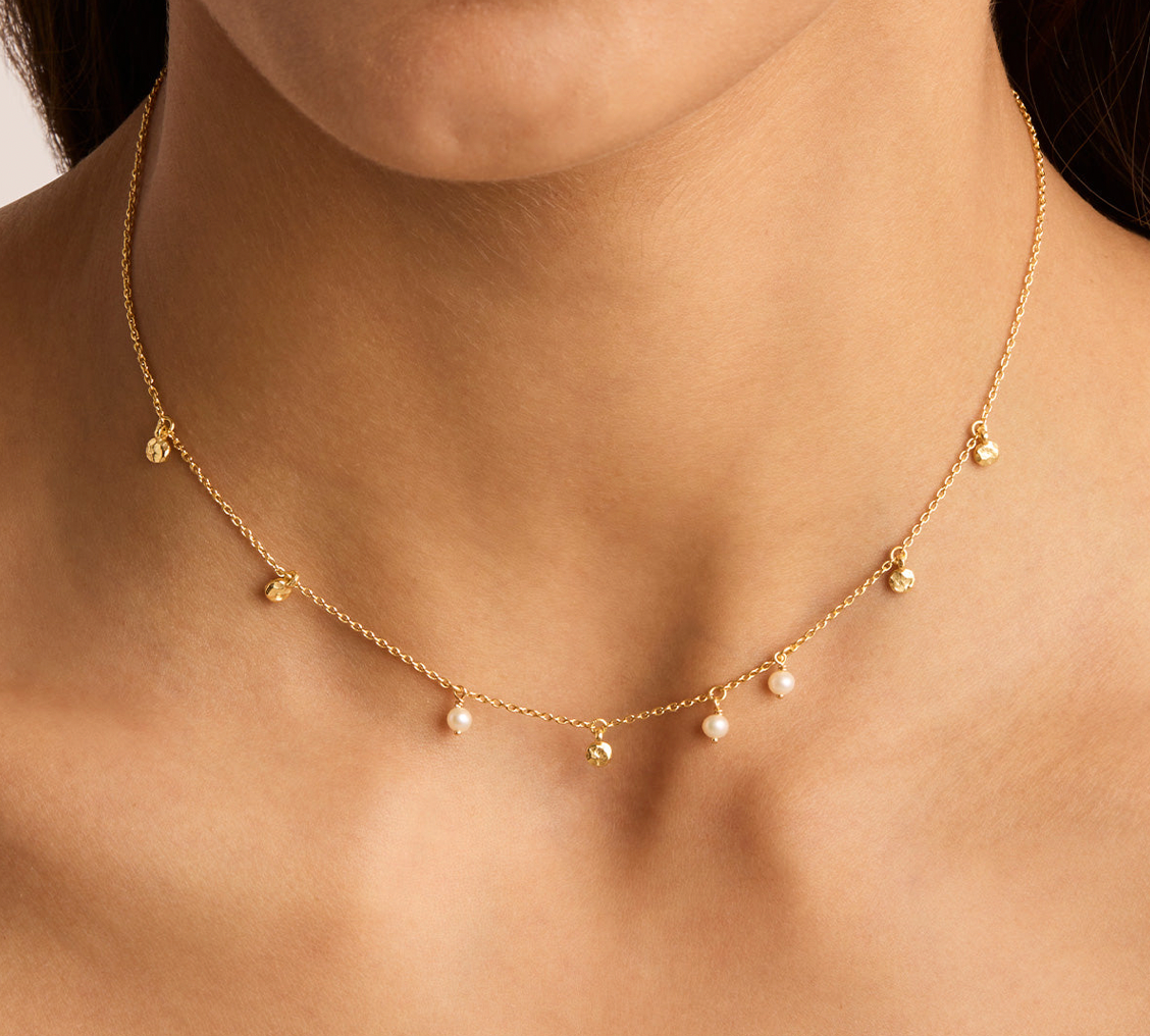 ENDLESS GRACE PEARL CHOKER - GOLD
