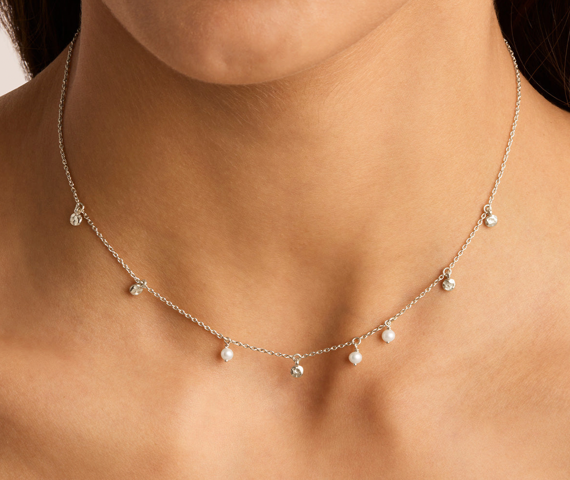 ENDLESS GRACE PEARL CHOKER - STERLING SILVER