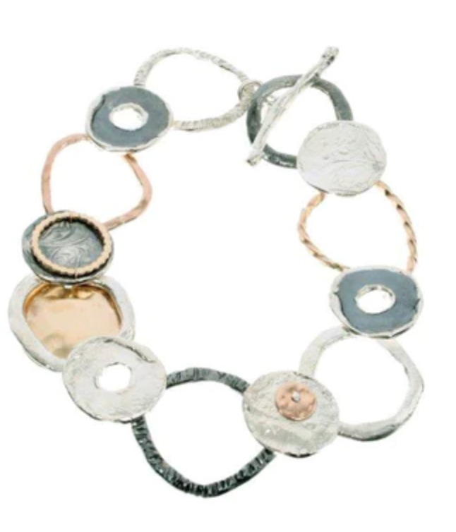 BRACELET WITH OPEN SHAPES