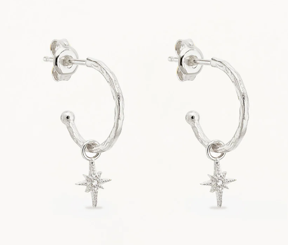 STARLIGHT HOOPS - SILVER