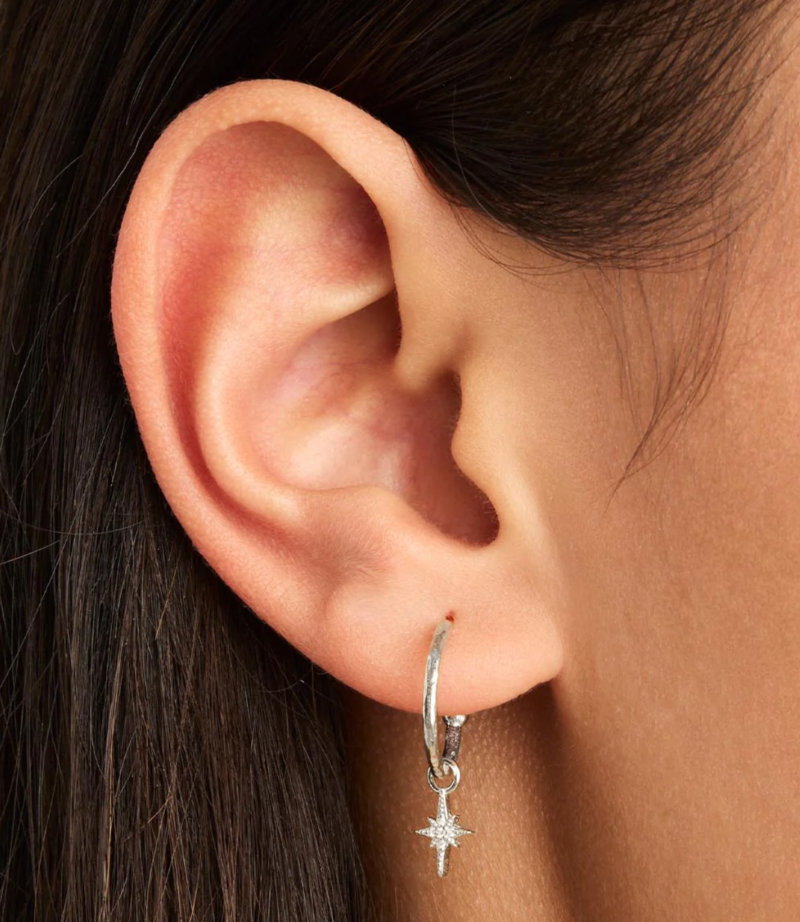 STARLIGHT HOOPS - SILVER