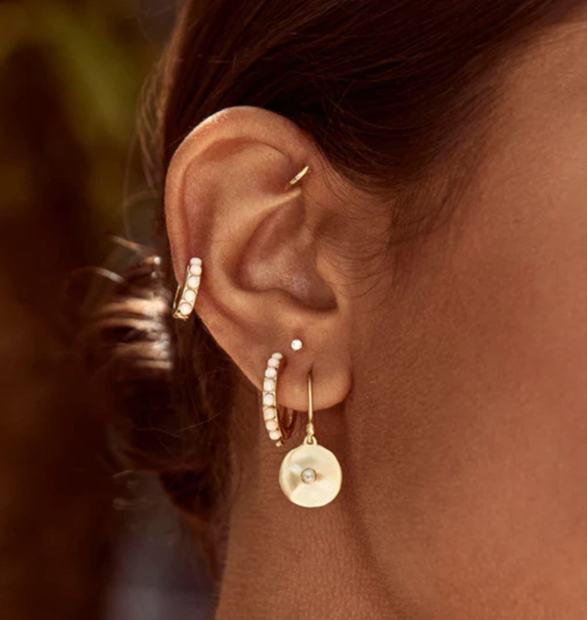 CLEO DISK HOOK - GOLD