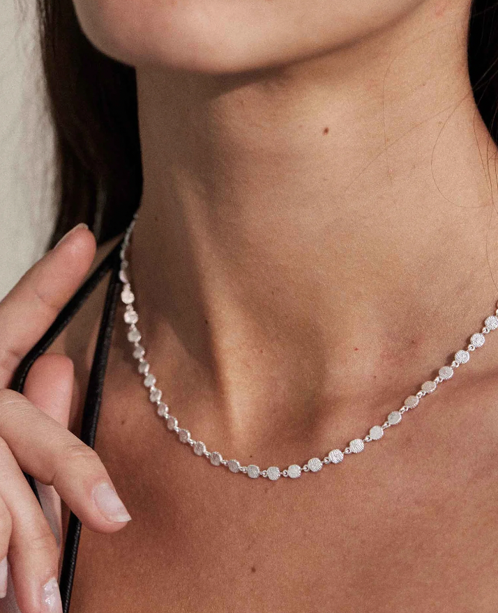 REFLECTION CHAIN NECKLACE - SILVER