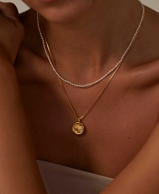 MOONRISE NECKLACE - 18K GOLD PLATED