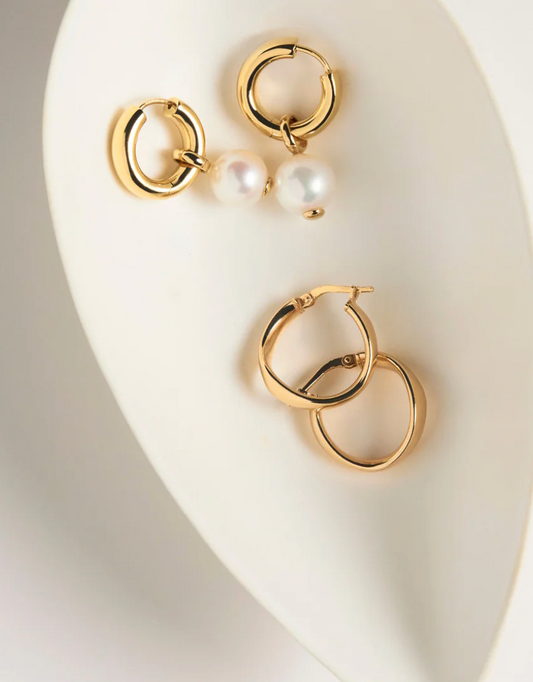 EDDY HOOP EARRINGS (YELLOW GOLD PLATED)