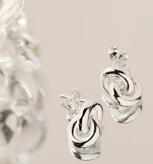 EMBRACE STUD EARRINGS (STERLING SILVER)