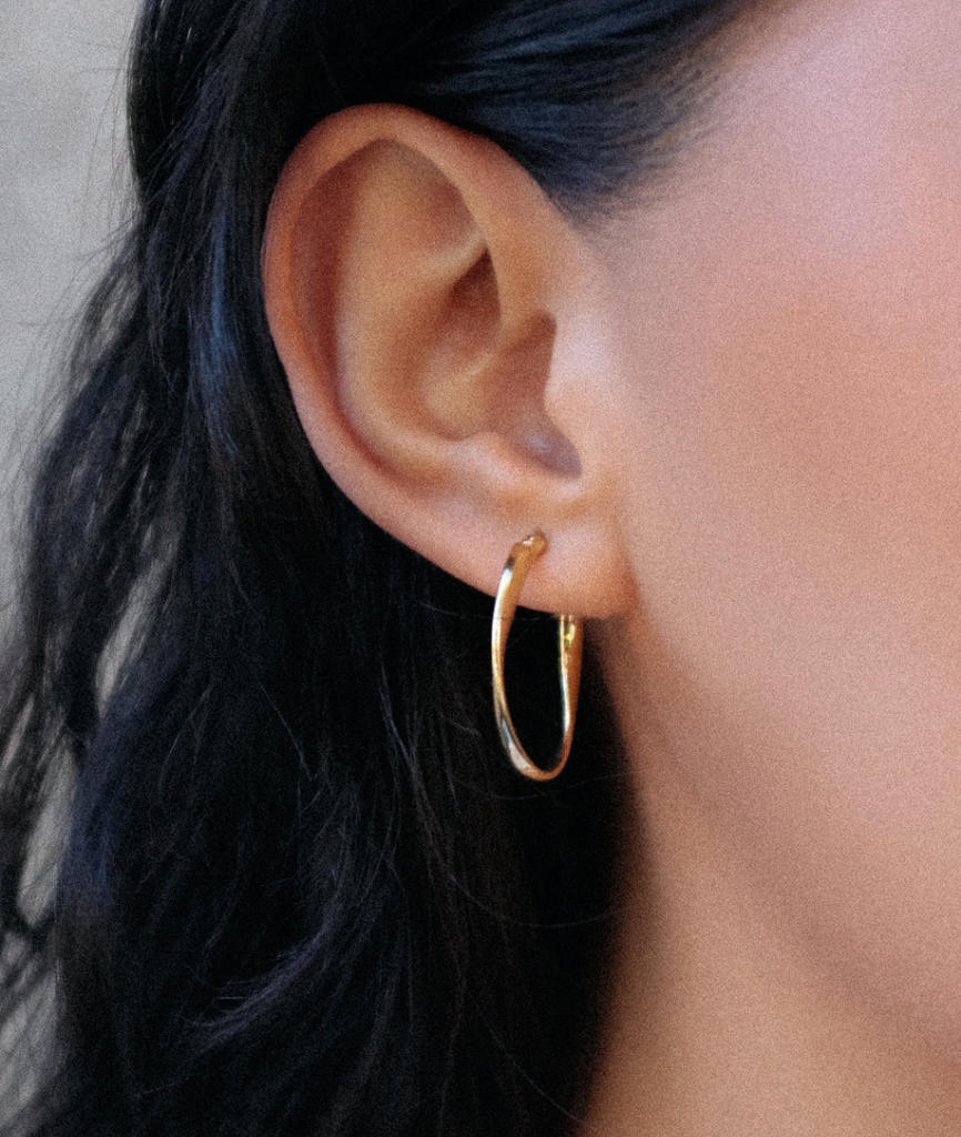 CINTA HOOPS (STERLING SILVER)