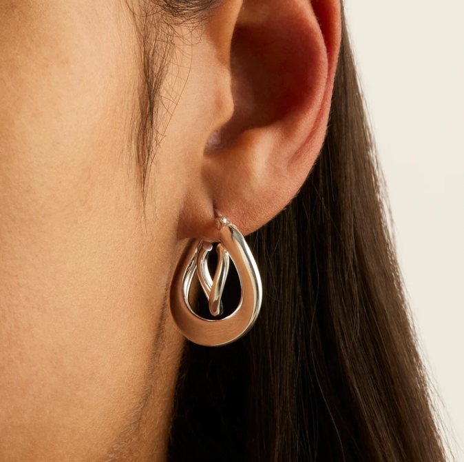 STRUDEL HOOPS SMALL (STERLING SILVER)