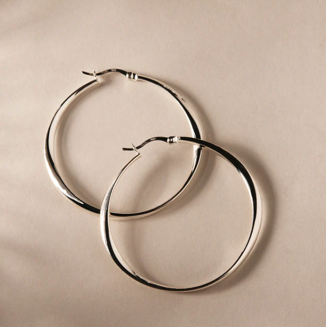 VESPA HOOP EARRINGS (STERLING SILVER)