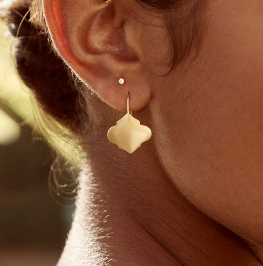 MOROCCAN DROP EARRINGS - GOLD.