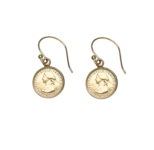 MINI COIN HOOK EARRINGS VON TRESKOW LUXE