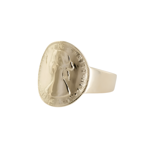 MINI CURVED COIN RING VON TRESKOW LUXE