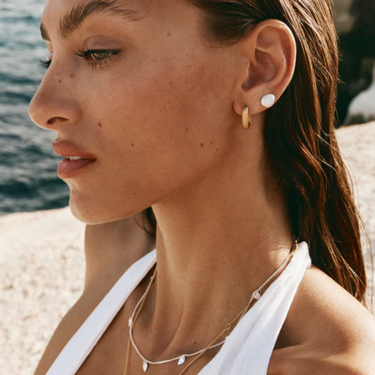 KESHI STUDS - SILVER