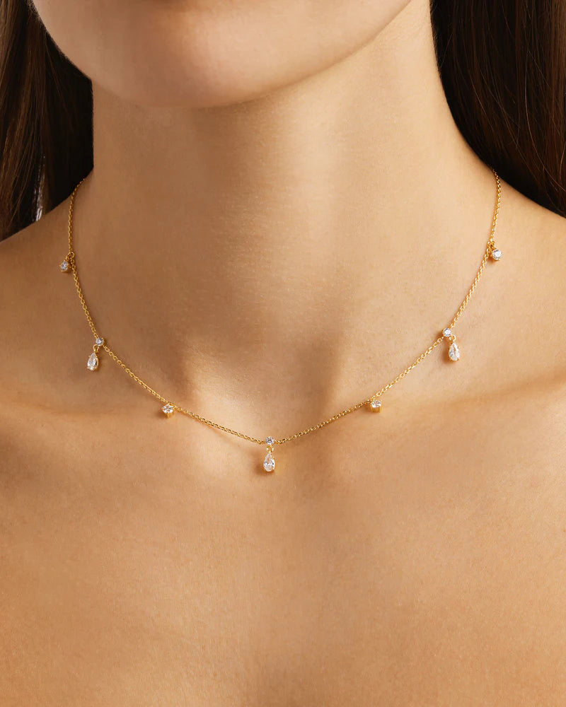 NO RAIN, NO FLOWERS CHOKER 18K GOLD VERMEIL