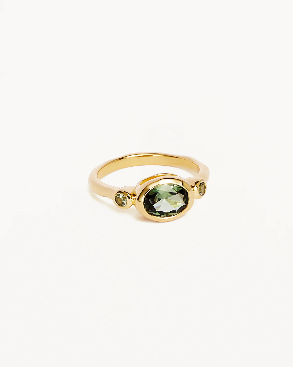 18k Gold Vermeil Radiant Soul Ring - Forest