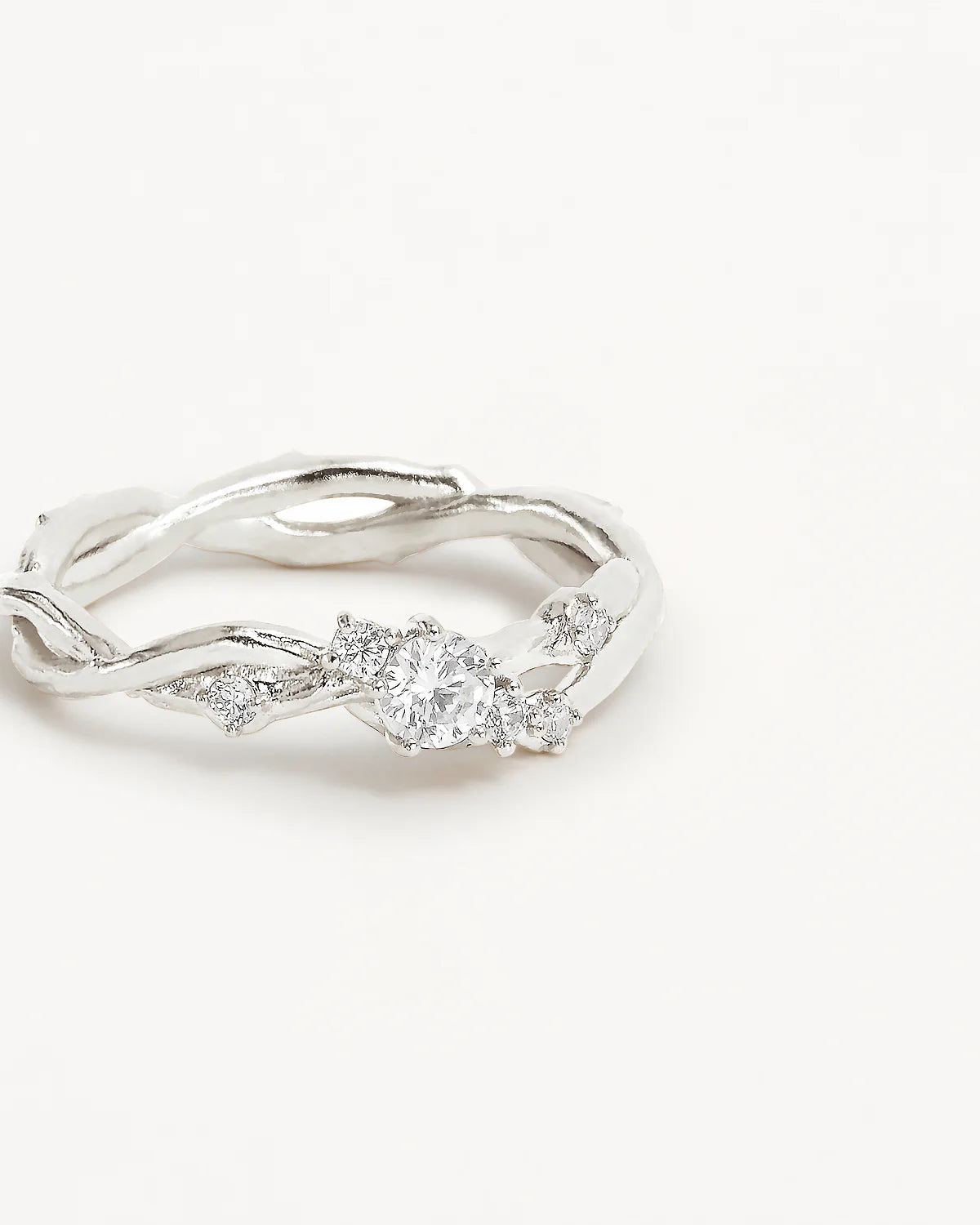 Sterling Silver No Rain, No Flowers Ring