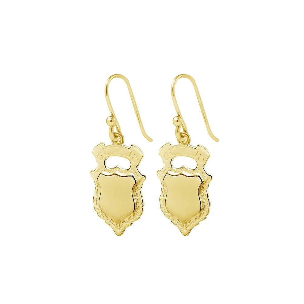 SHEILD EARRINGS GOLD
