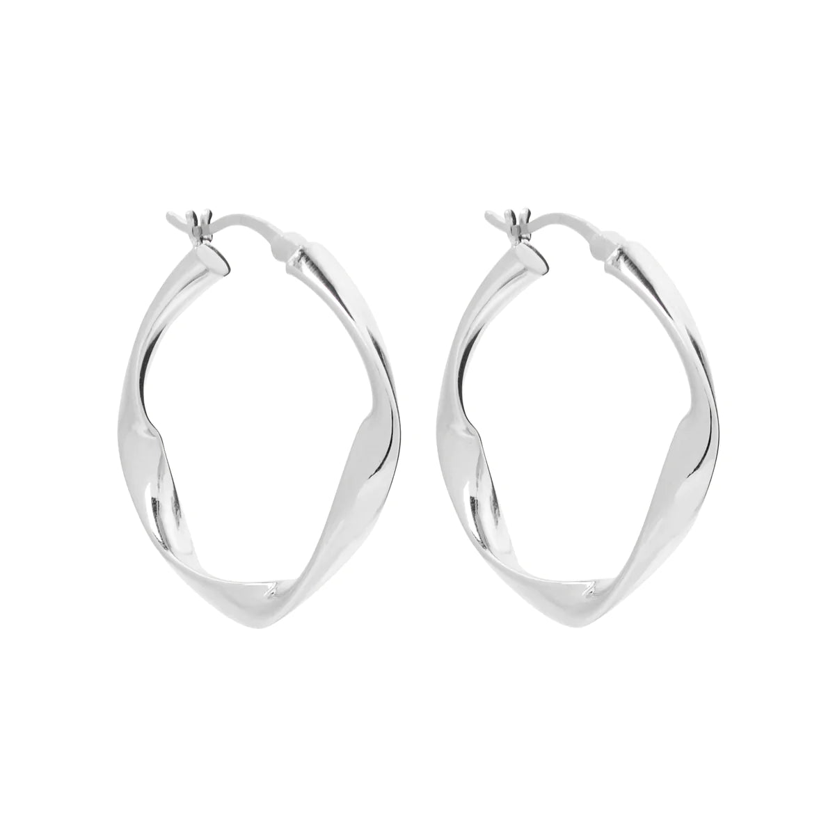 GARDEN OF EDEN HOOP EARRINGS (STERLING SILVER)