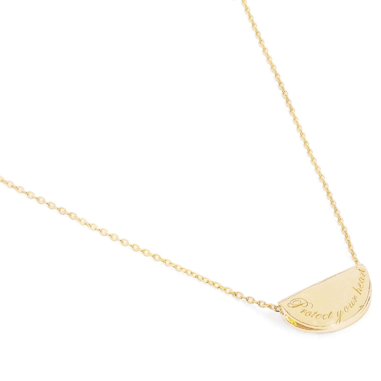 GOLD LOTUS BIRTHSTONE NECKLACE - AUGUST
