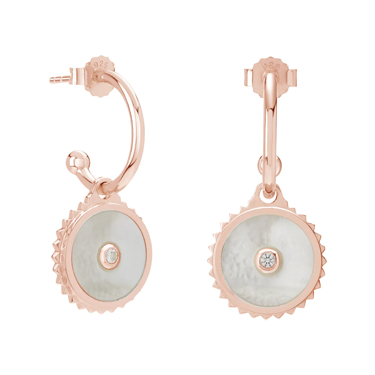 HALCYON SHIELD EARRING ROSE GOLD