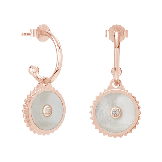 HALCYON SHIELD EARRING ROSE GOLD