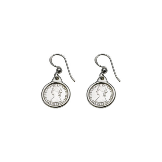 MINI COIN & BEZEL EARRINGS