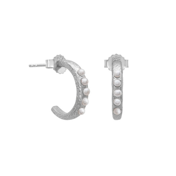 TERRA SMALL HOOPS SILVER