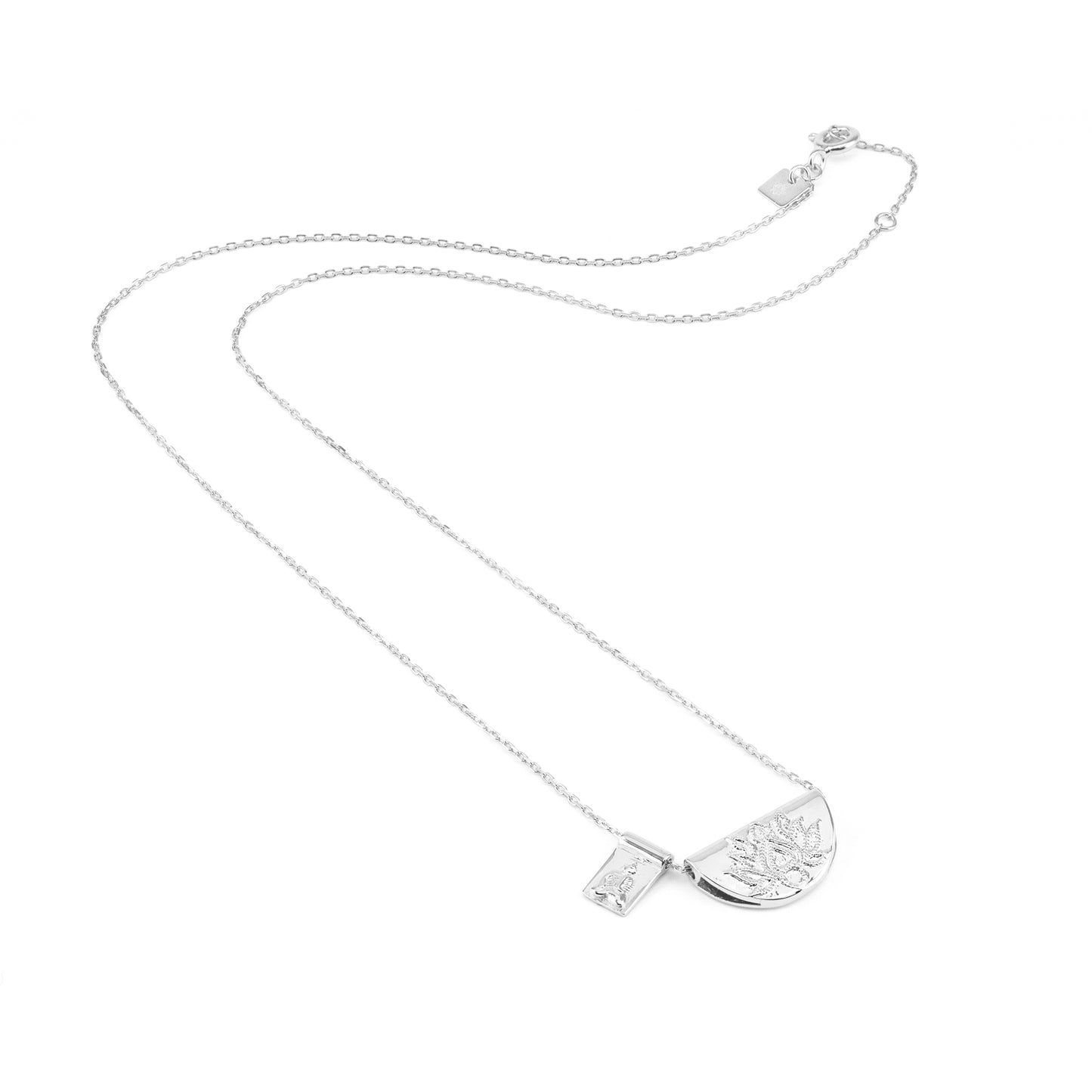 SHORT LOTUS AND BUDDA NECKLACE