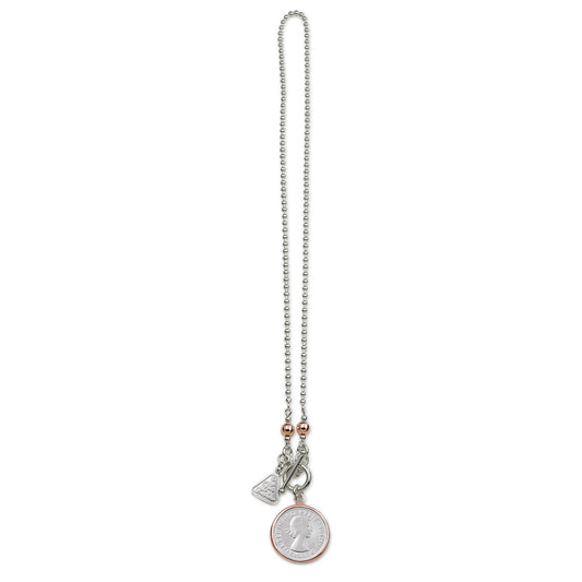 SILVER AND ROSE TWO TONE SHILLING