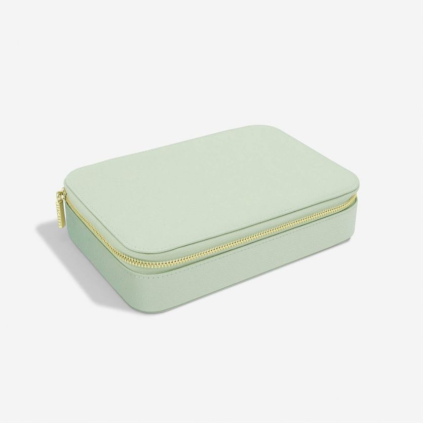 Sage Green Jewellery Travel Box