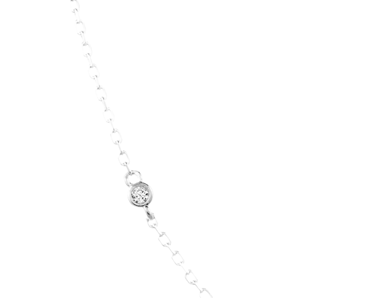 PETITE STERLING SILVER EVIL EYE NECKLACE