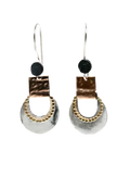 EARRINGS DROPS ROSE GOLD SILVER HANDMADE
