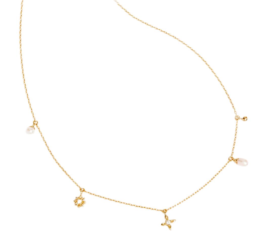 LIVE IN PEACE PEARL CHOKER - GOLD