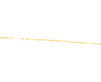 9CT GOLD FINE FLAT BAR BRACELET
